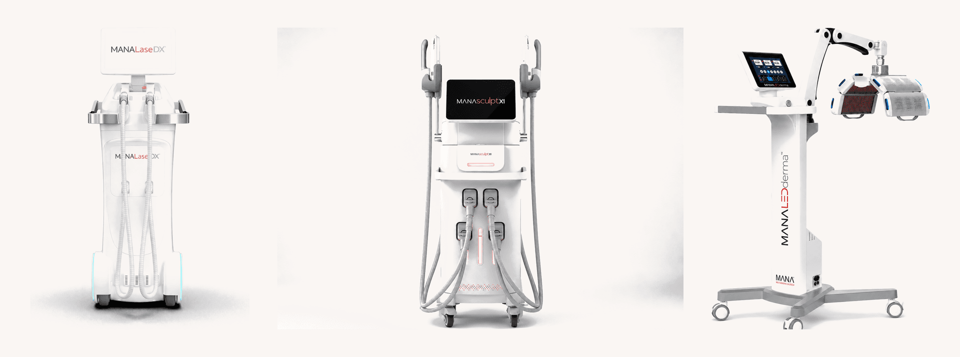 MANA Regenerative Biotech device lineup.
